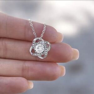 Rhinestone Pendant Necklace Gift Box Graduation Day